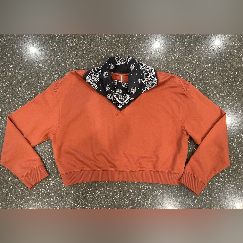 Free People Size M Bandana Sweatshirt